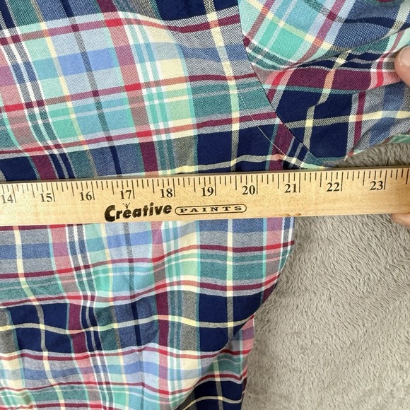 Ralph Lauren S/S Button Down Shirt Mens M Colorful Plaid Easter Wedding Casual - Picture 8 of 11